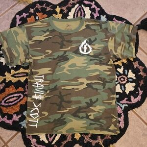 🔥🔥Travis Scott Bootleg Camo Graphic T-Shirt🔥🔥